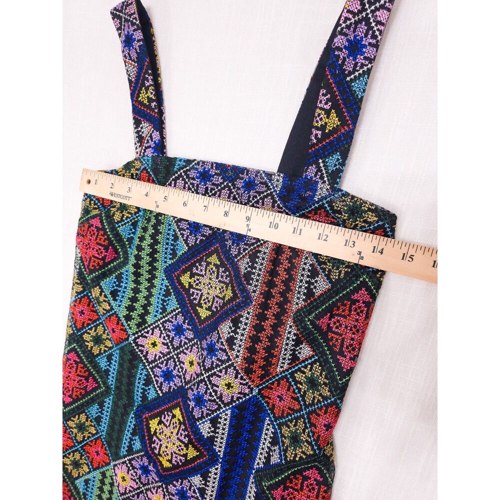 Fate Needlepoint Geometric Patchwork Mini Dress S… - image 10